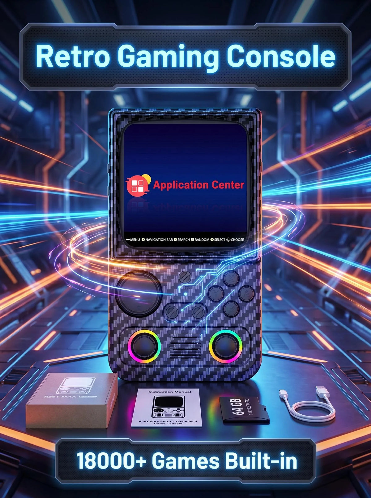 AISLPC R36T MAX Retro Handheld Game Console With WiFi Multiplayer