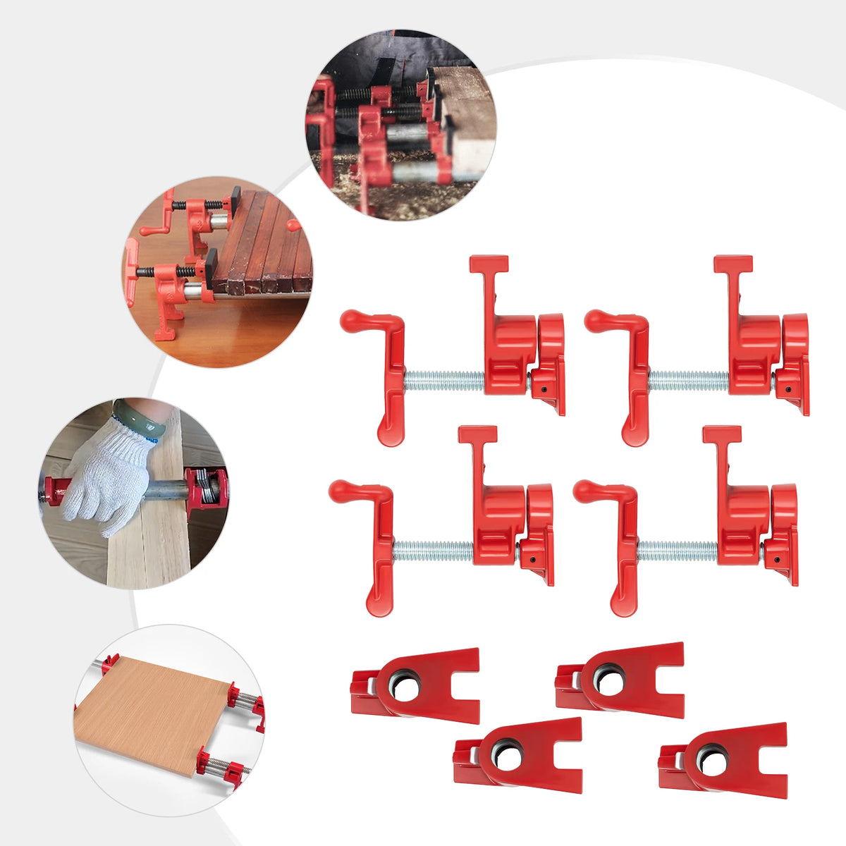 Heavy Duty Cast Iron Woodworking Clamps With Quick Release Design