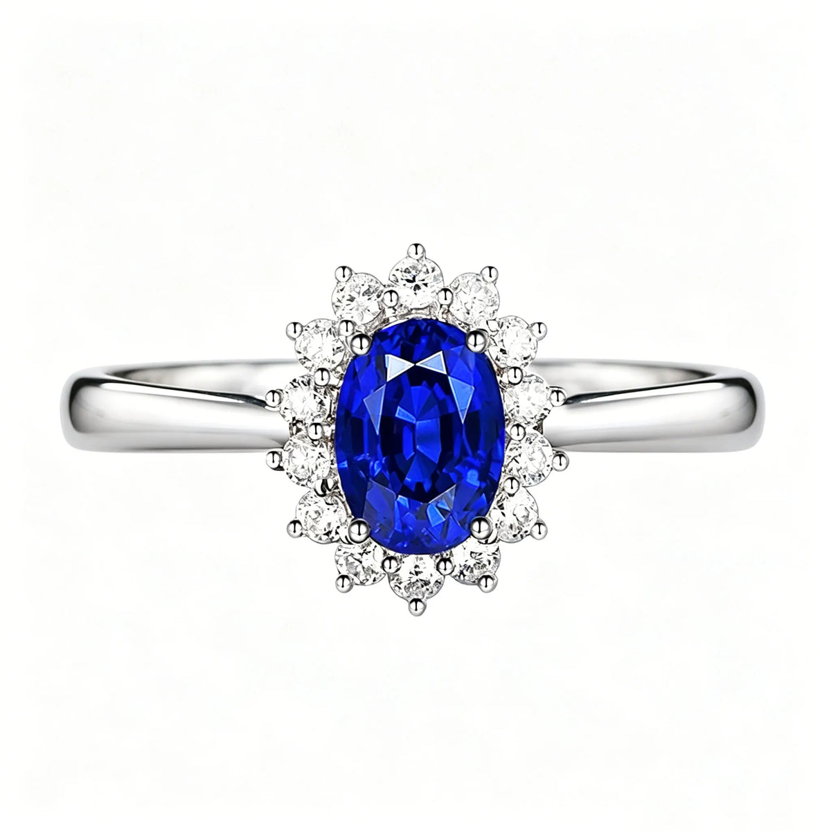 Lyee Cyee Sterling Silver Moissanite Sunflower Ring For Women
