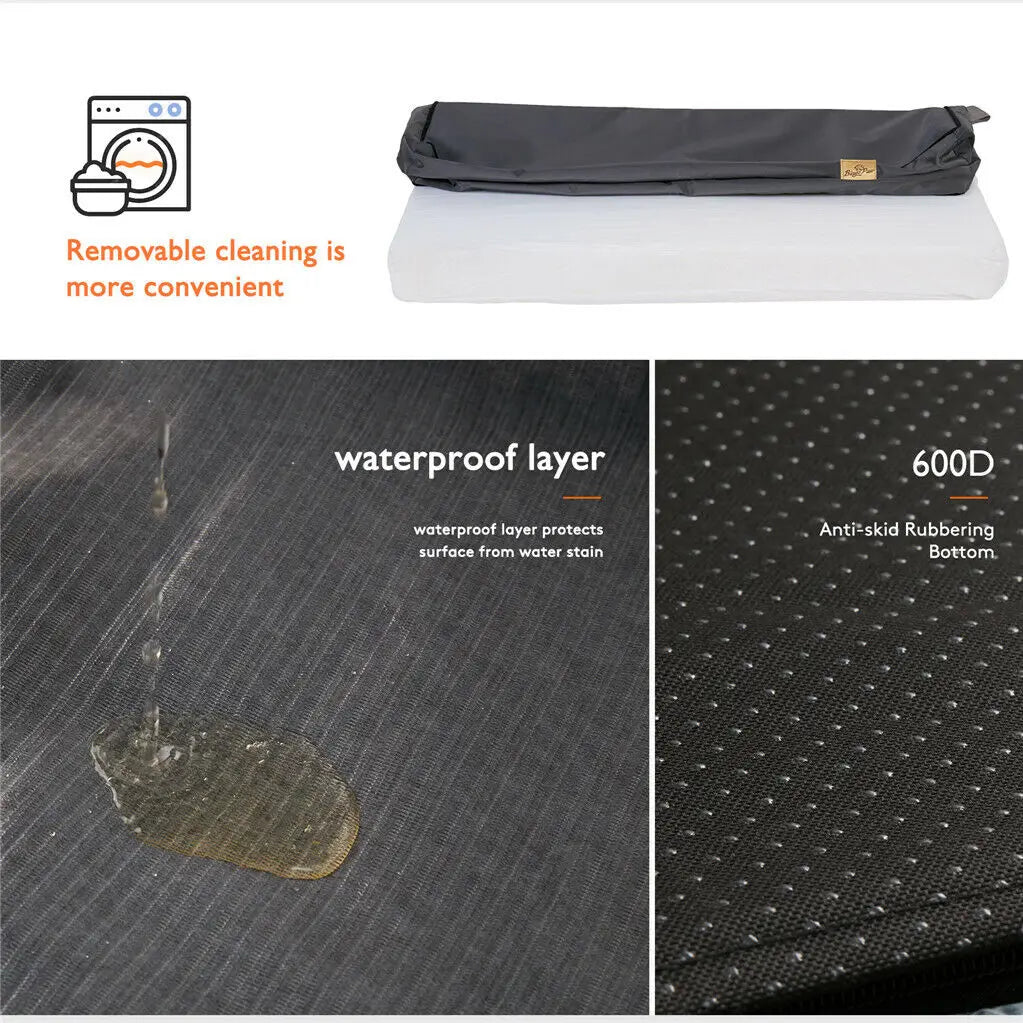 Premium Orthopedic Dog Bed With Memory Foam Washable Cover