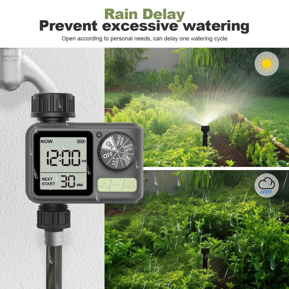 Eshico HCT-M05 Automatic Sprinkler Water Timer for Garden Irrigation