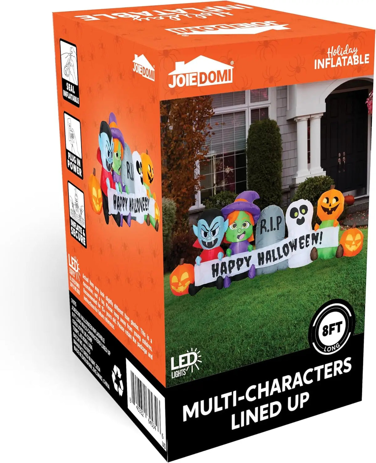 Joyfy Led Inflatable Halloween Yard Decoration With Spooky Characters