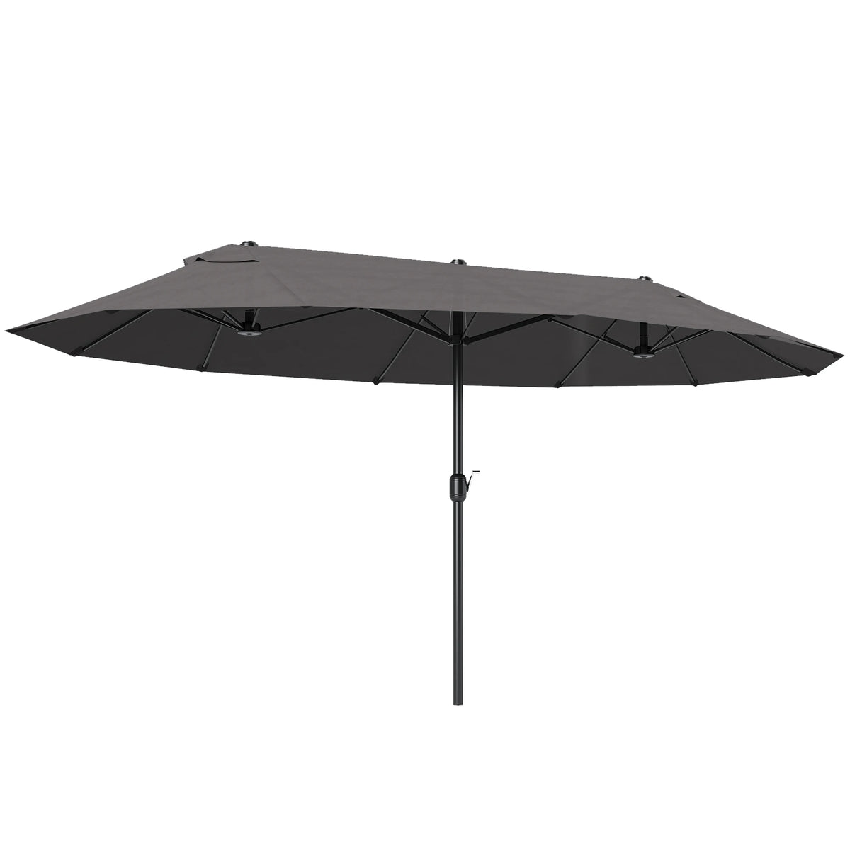 Outsunny 15 Feet Gray Double Sided Patio Umbrella