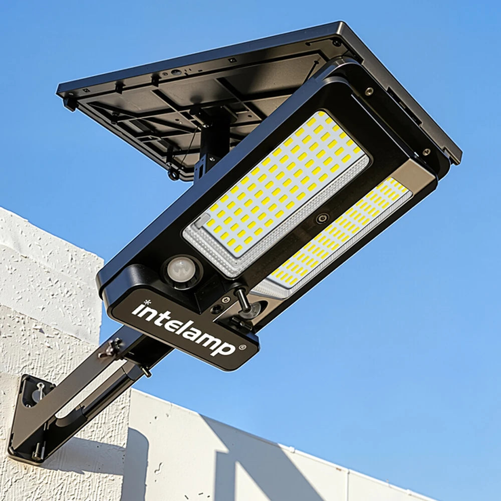Intelamp 12500 Mwh Outdoor Solar Street Light With Two Motion Sensors