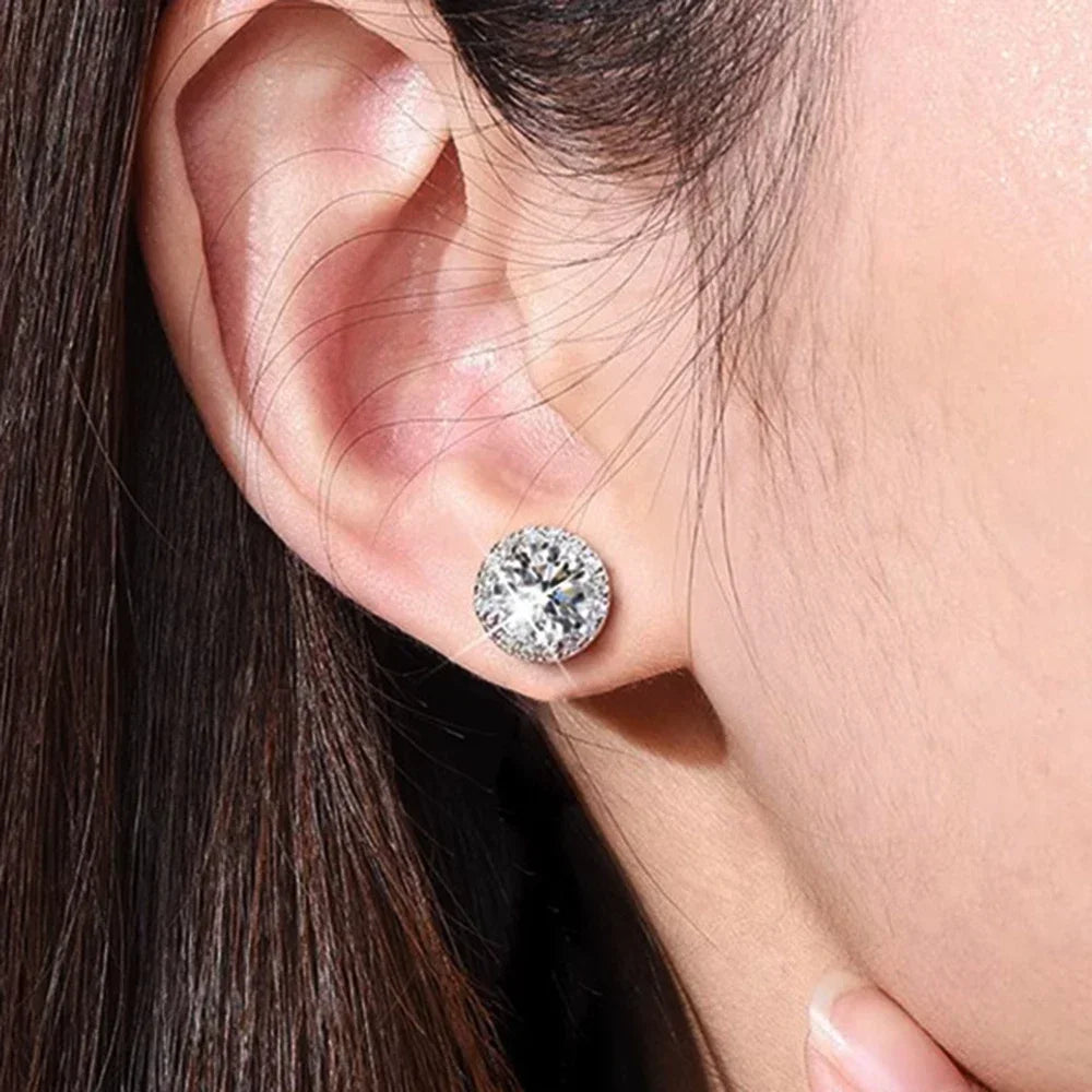 CBTB Moissanite Stud Earrings In Sterling Silver 925 Jewelry Gift Sets