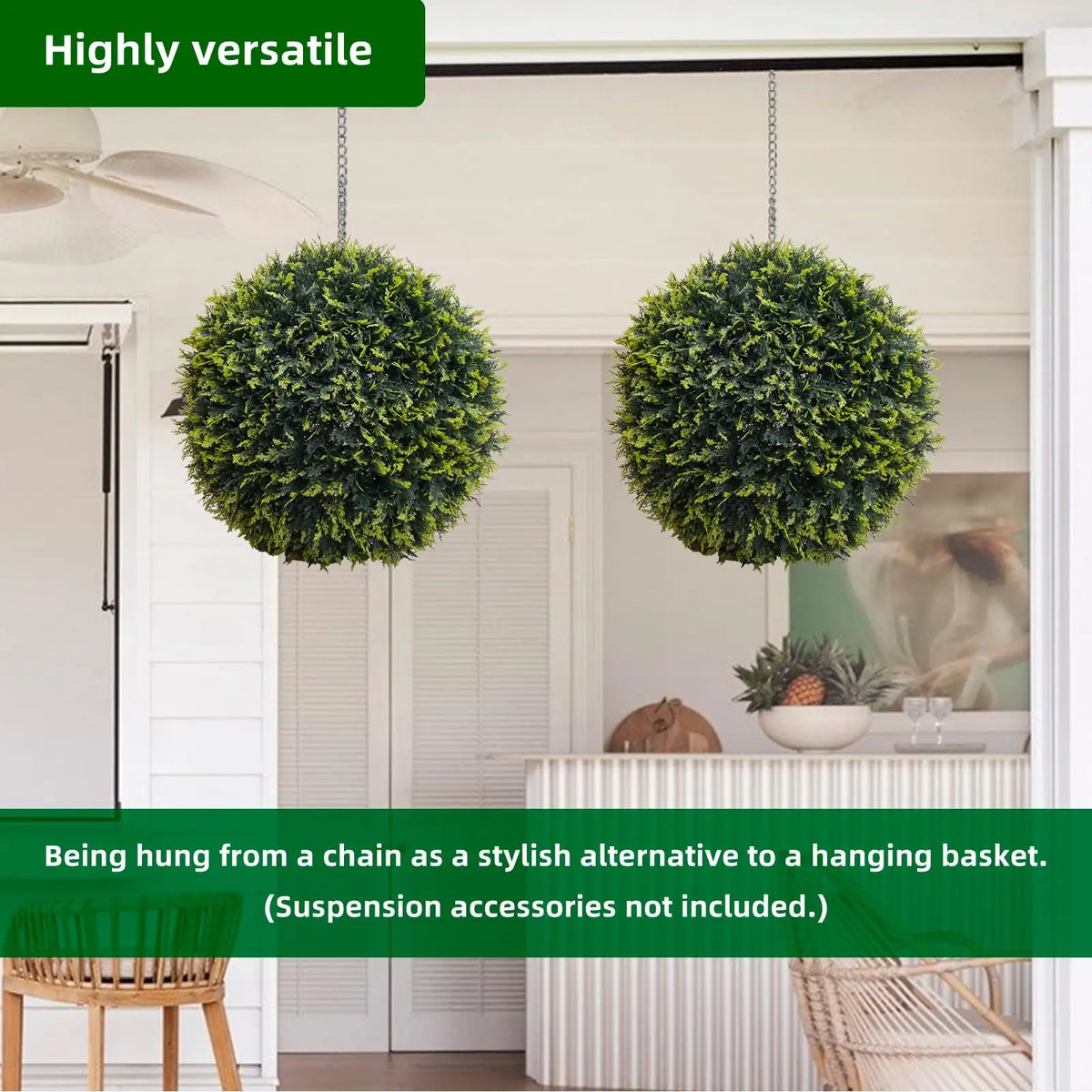Studyset Artificial Outdoor Topiary Balls Set