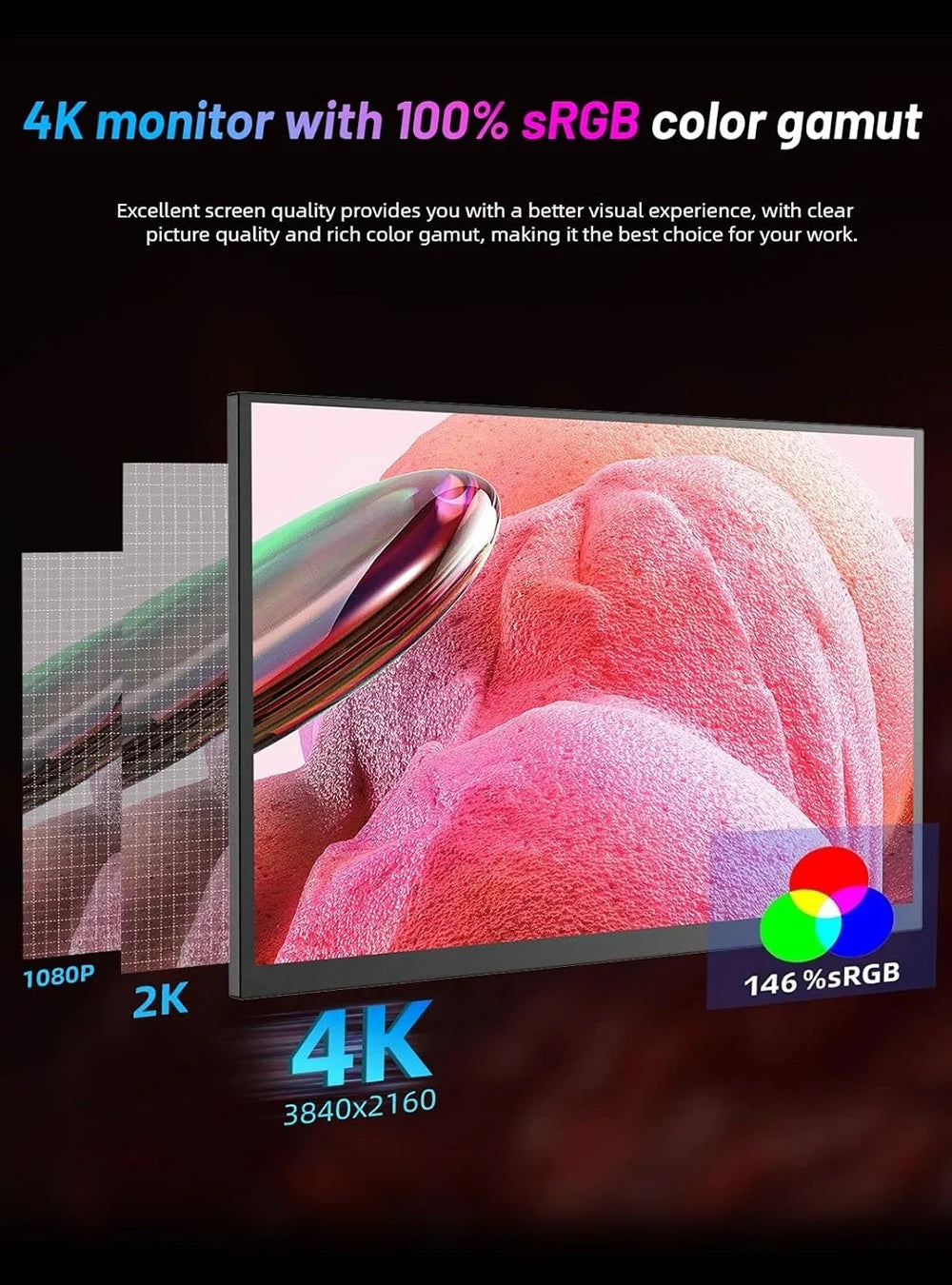 Uperfect UColor Apex 4K UHD Portable Monitor For Gaming Travel