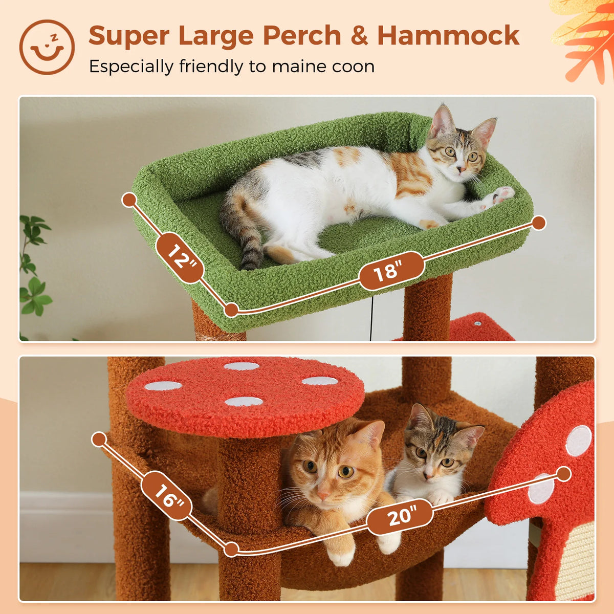 PAWZ Road Multi Level Cat Tree With Hammock And Posts