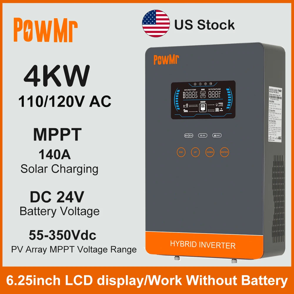 PowMr 4KW Off Grid Solar Inverter With MPPT Charger