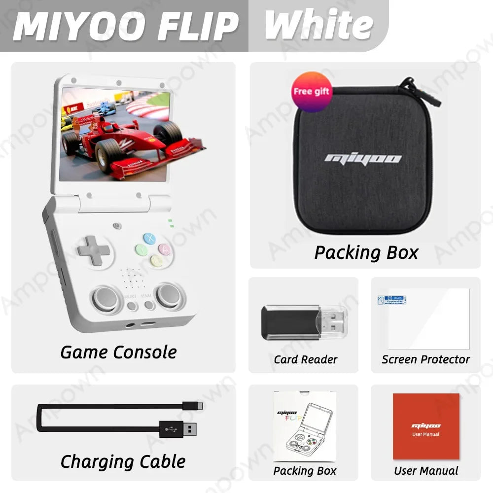 MIYOO Flip V2 Handheld Console IPS Screen Linux Onion OS