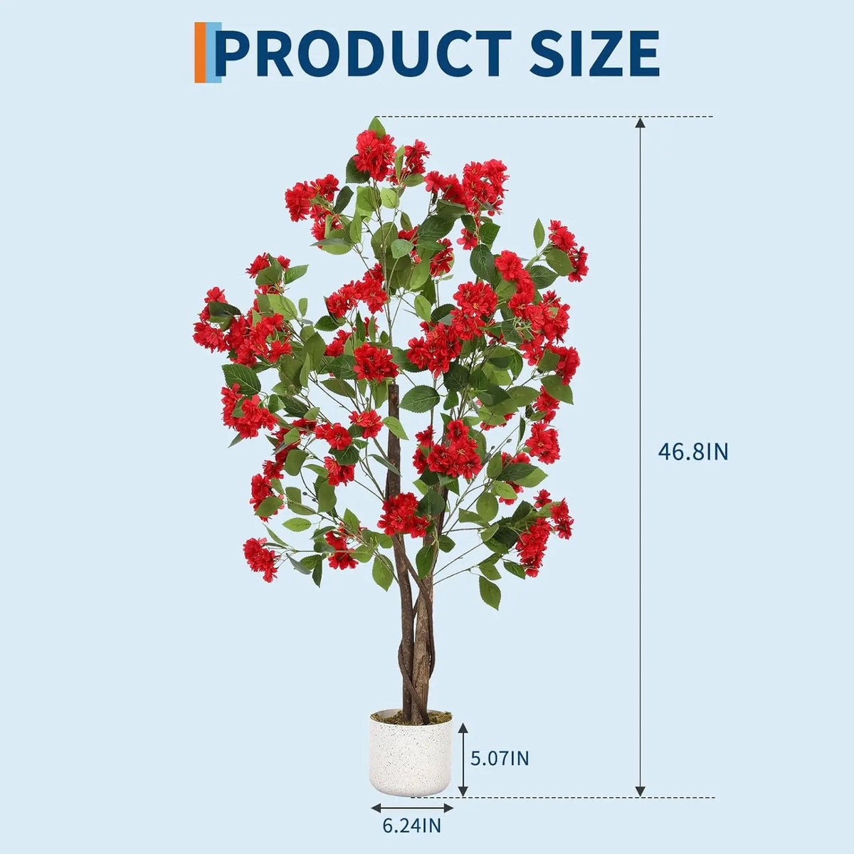 HiMISS Artificial Osmanthus Potted Tree For Indoor Home Decor