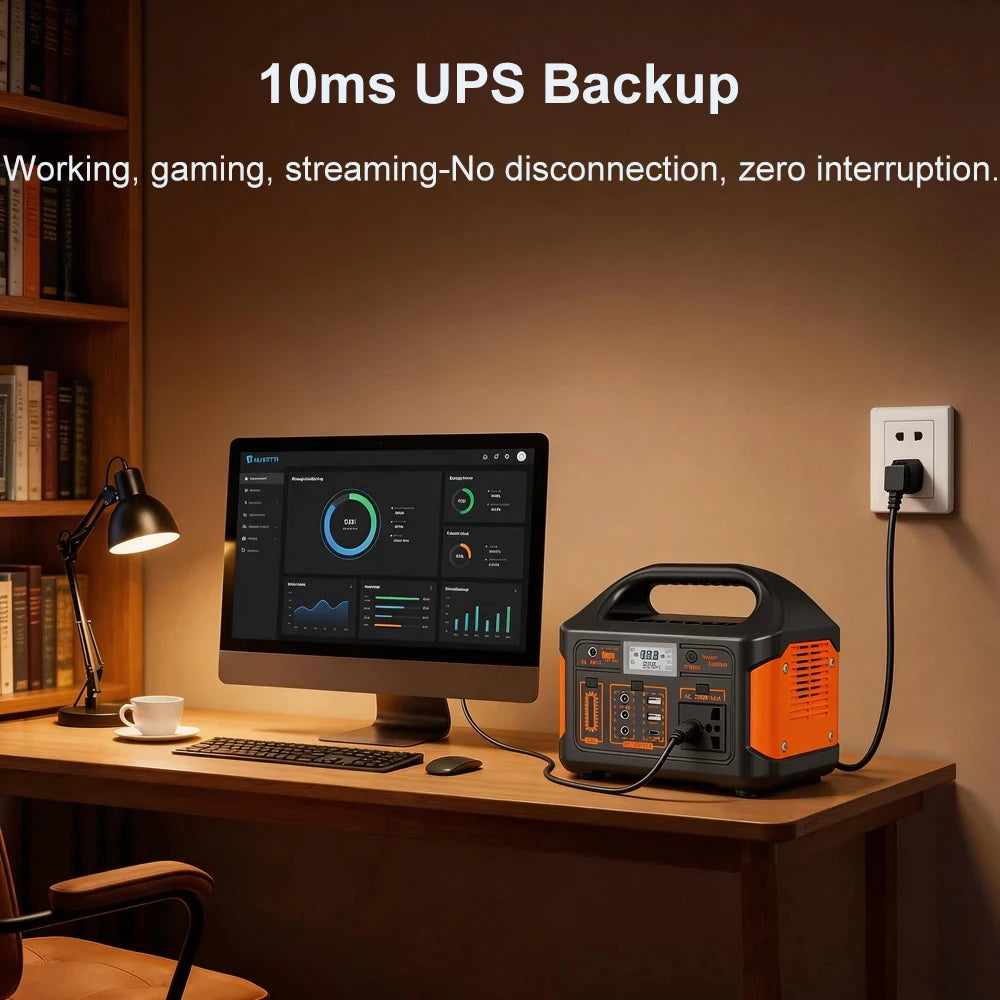 GaiaRay Portable Solar Generator With LiFePO4 Battery