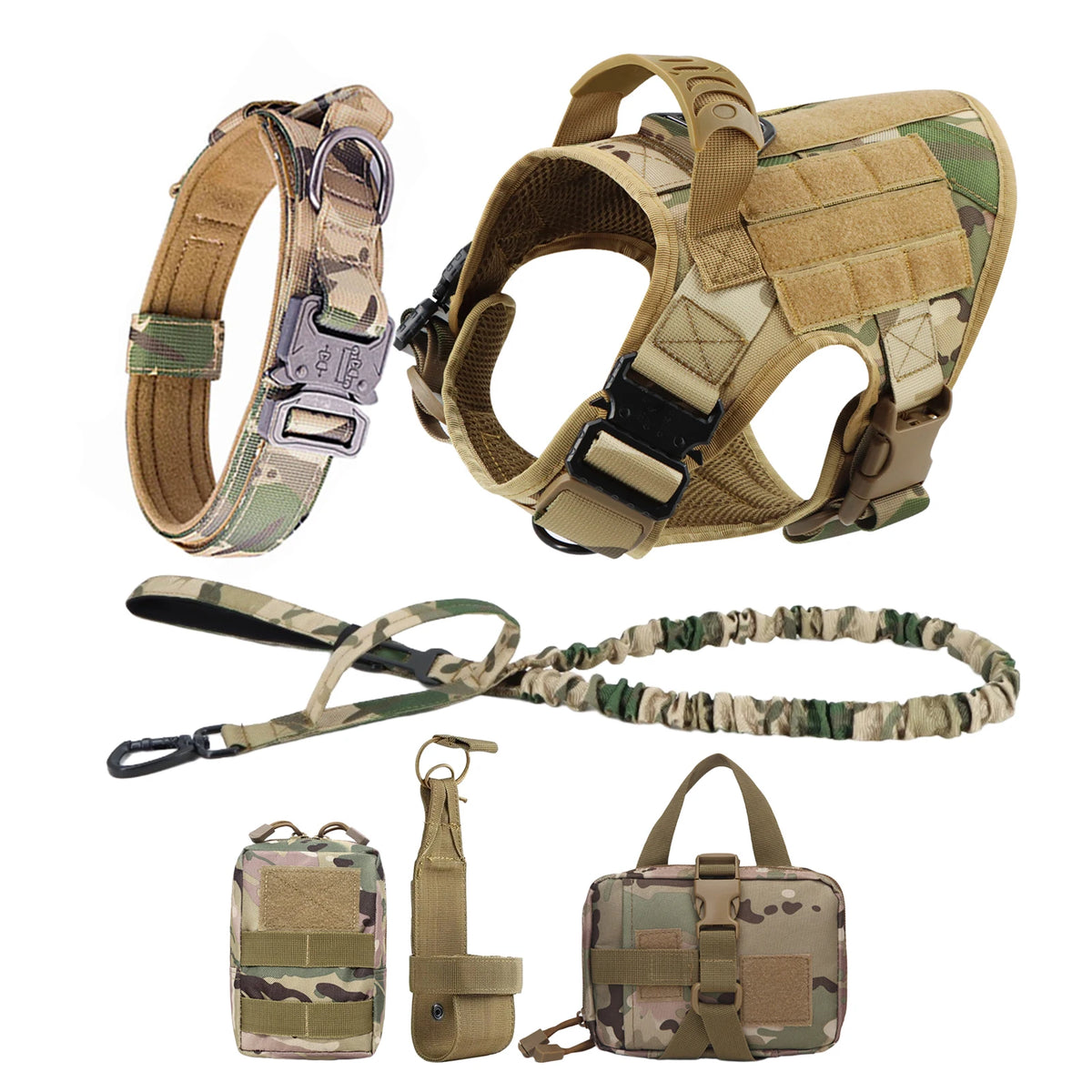 Petavel Nylon Dog Harness And Leash Set For Dogs Walking Vest
