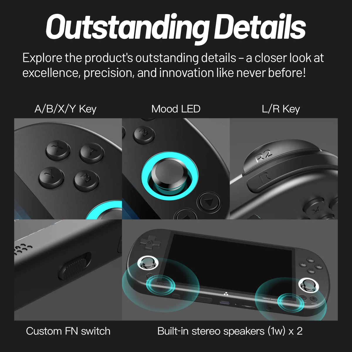 TRIMUI Smart Pro Linux Handheld Game Console With RGB Lighting