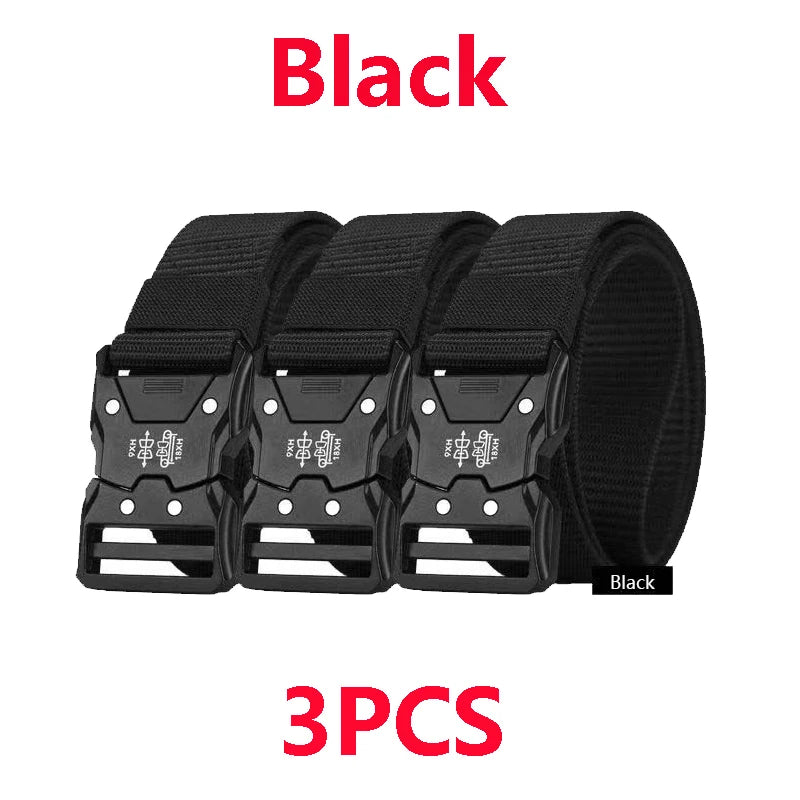 Quick Release Tactical Belt For Outdoor Sports And Everyday Wear
