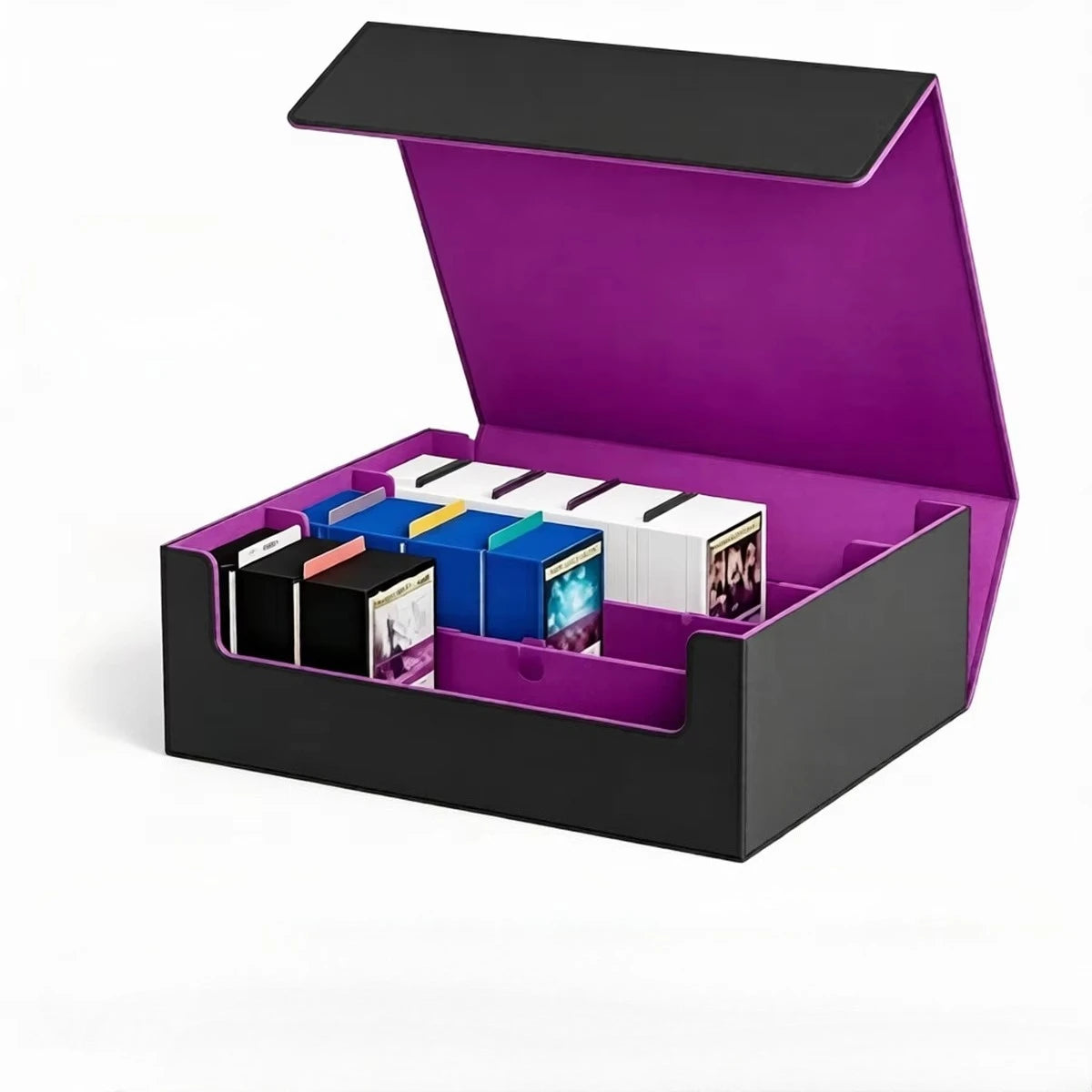 BANLOGA Trading Card Storage Box With Dividers For Decks
