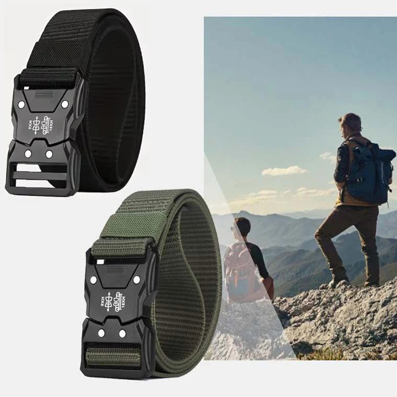 Quick Release Tactical Belt For Outdoor Sports And Everyday Wear