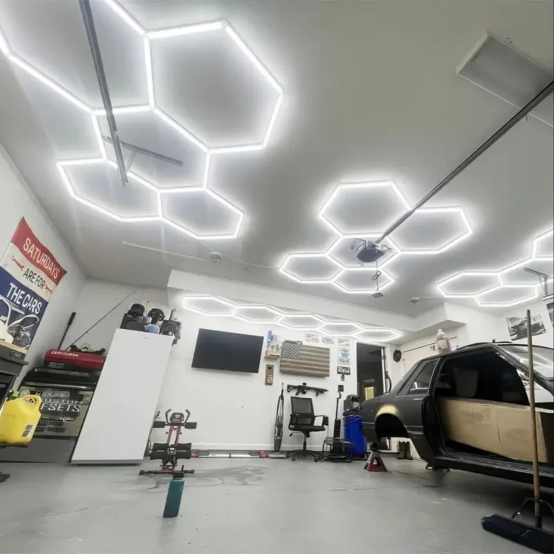 Bsx Bestka Hexagon Led Garage Light Super Bright Shop