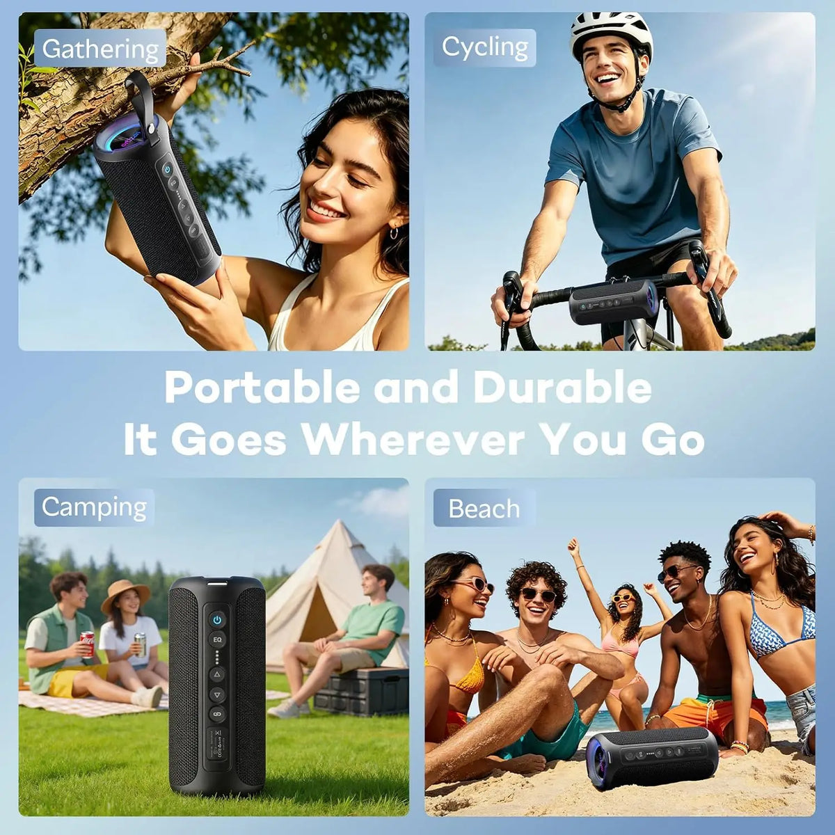 Ortizan 40W Bluetooth Speaker With Deep Bass And IPX7 Waterproofing