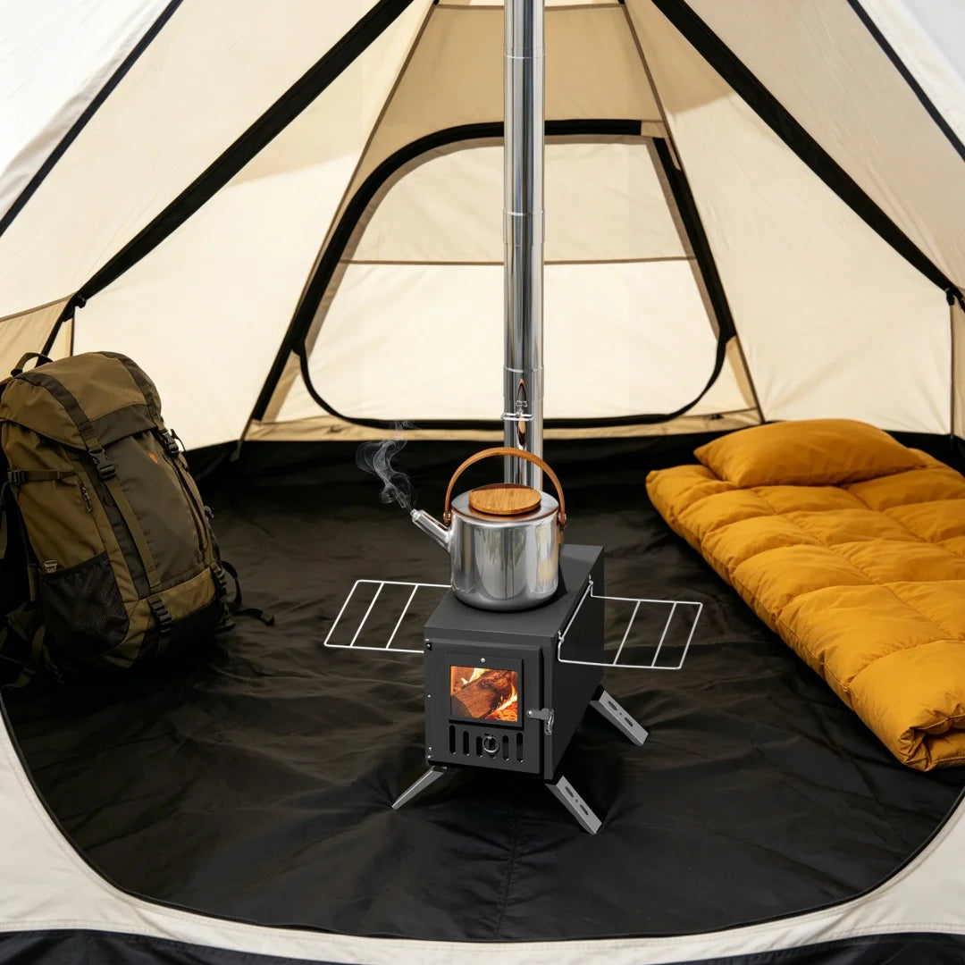 Heavy Duty Portable Wood Burning Stove For Outdoor Adventures