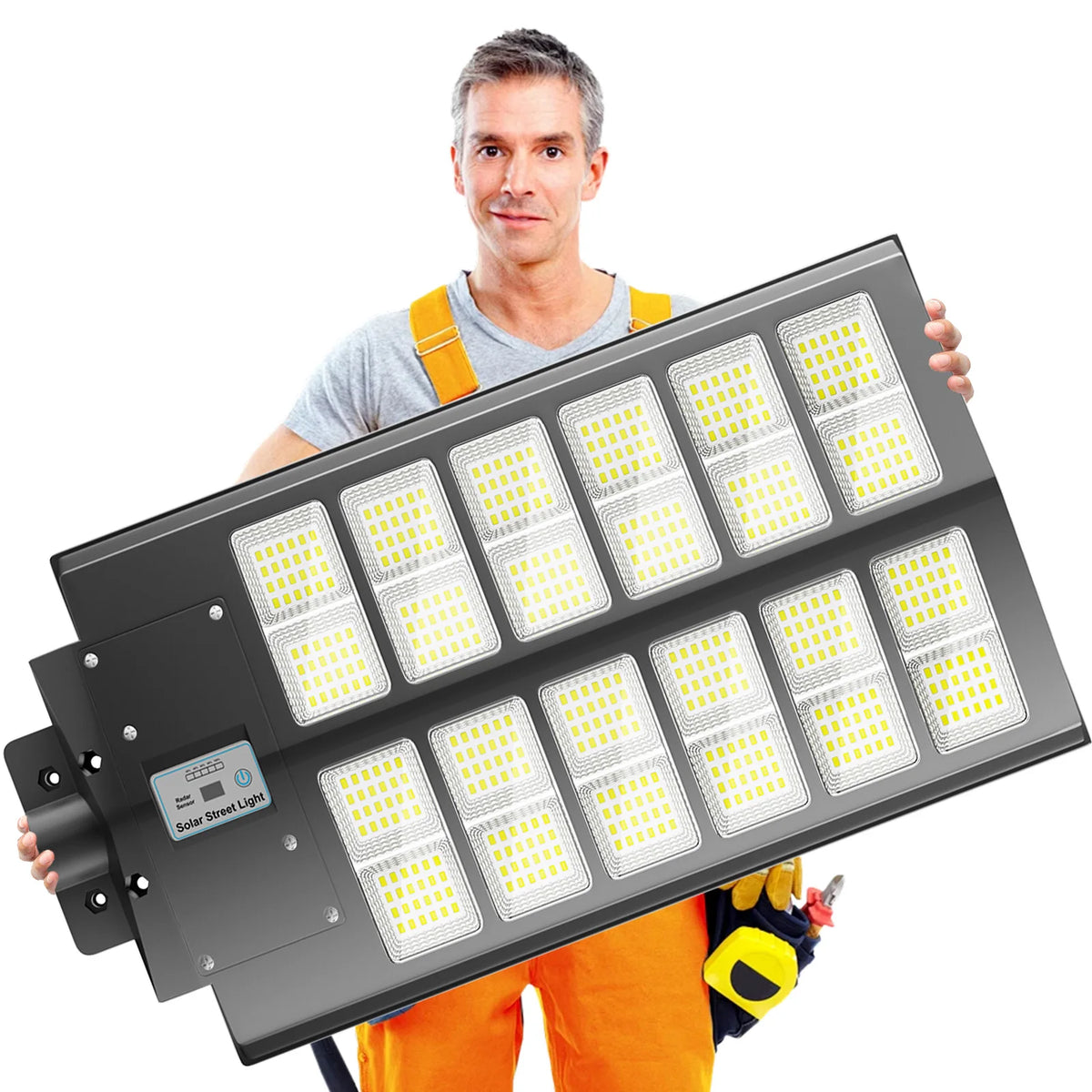 Commercial Solar LED Flood Light With Motion Sensor Remote Control