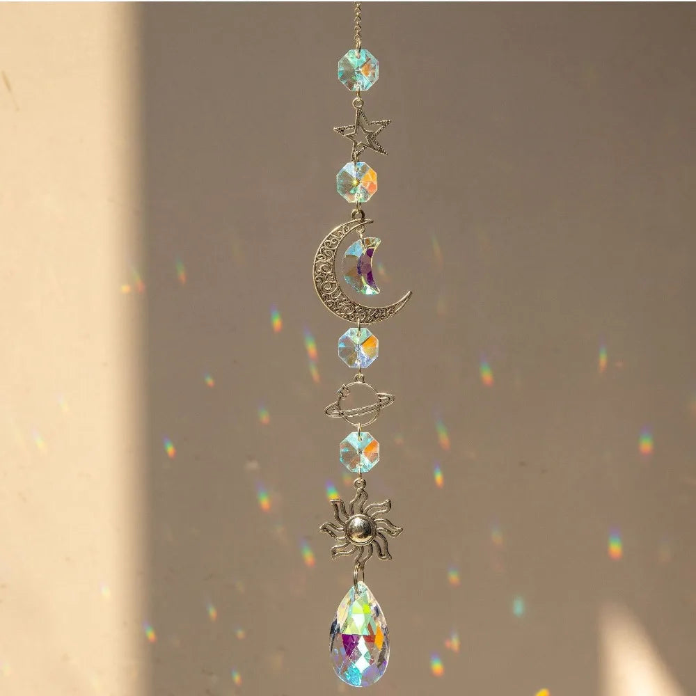 Crystal Wind Chime Rainbow Maker Pendant Home Decor