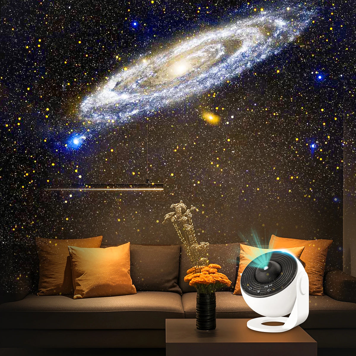 Aiopp Rotating Galaxy Star Projector Planetarium Night Light For Decor