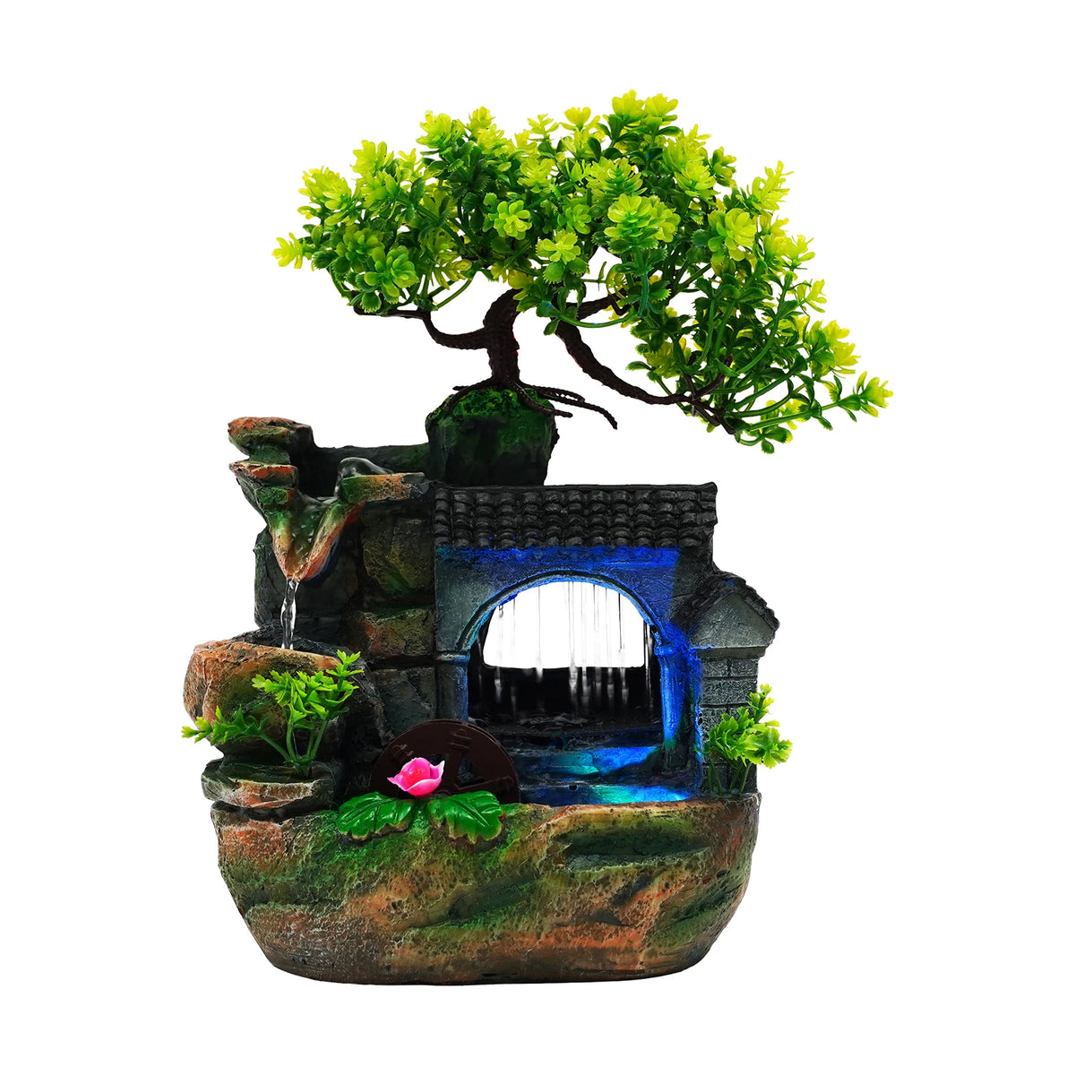 Bymaocar Flowing Water Tabletop Fountain For Home Office Desk Decor
