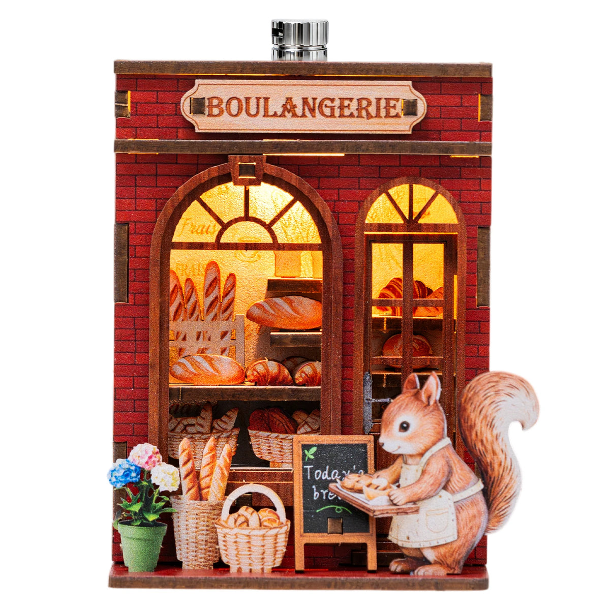 Wooden DIY Book Nook Puzzle Kit Animal House Model Decoration