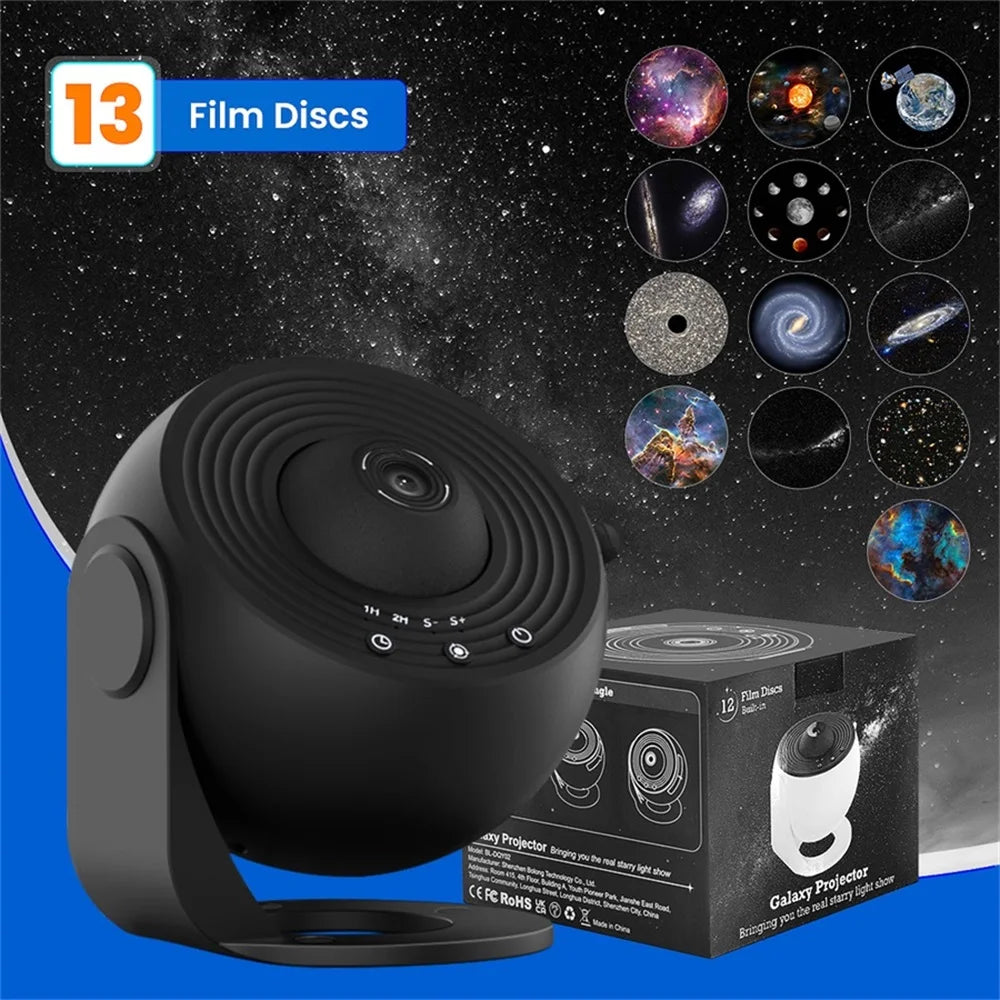 Aiopp Rotating Galaxy Star Projector Planetarium Night Light For Decor