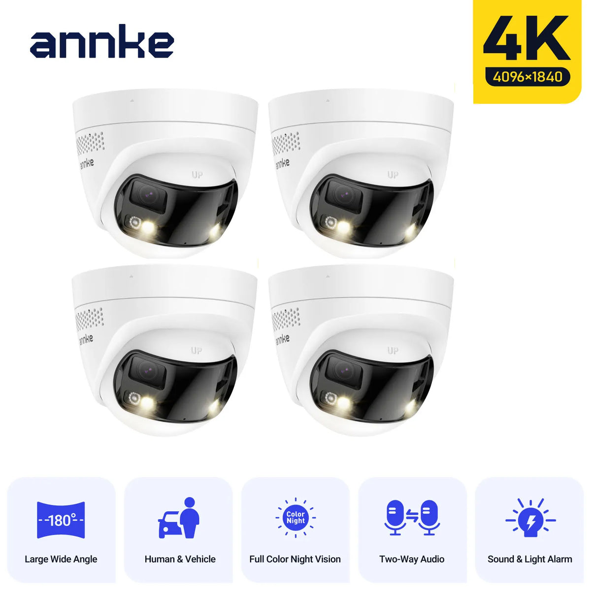 Annke 4K 8MP PoE Dual Lens Outdoor Surveillance Camera