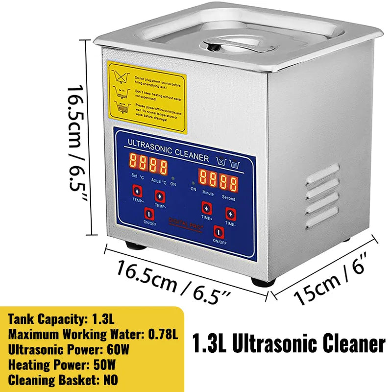 SucceBuy Ultrasonic Cleaner Portable Household Cleaning Machine