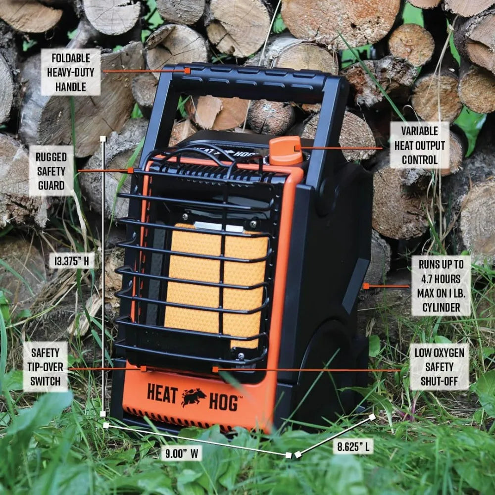 Heat Hog Portable Propane Radiant Heater for Indoor Outdoor Use