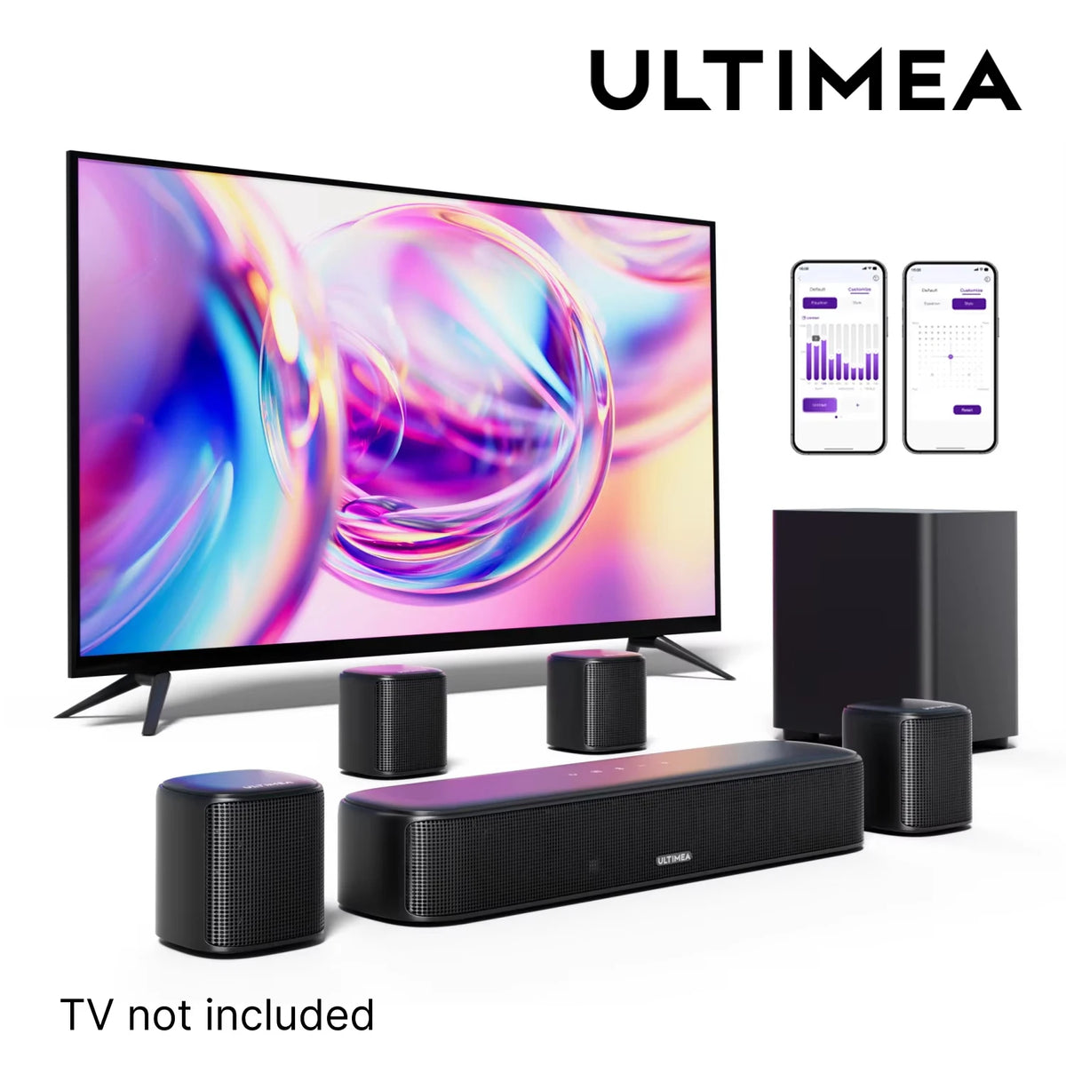 ULTIMEA Home Theater Sound Bar System With Surround Sound Speakers