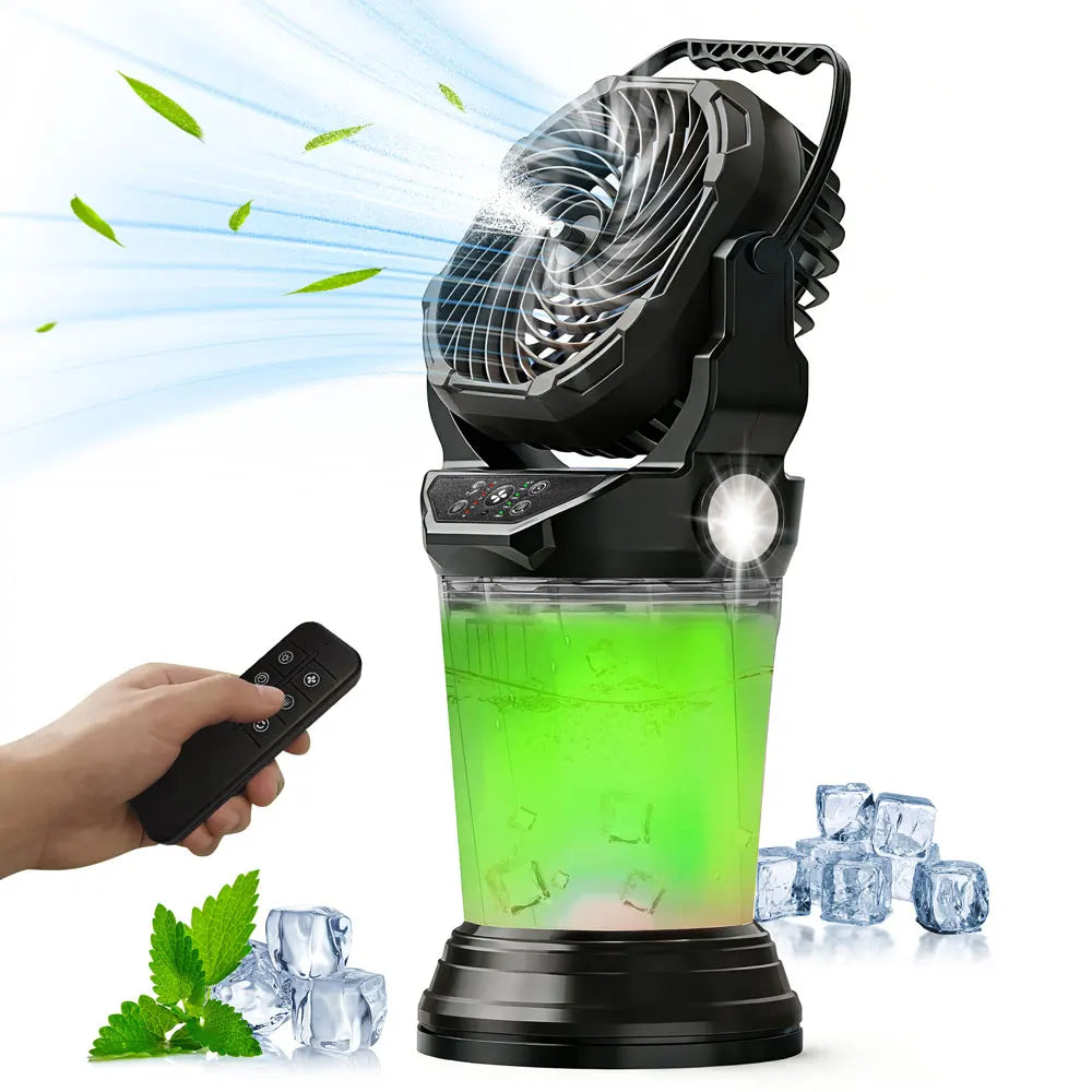 Rechargeable Portable Misting Fan With Large 2L Water Tank