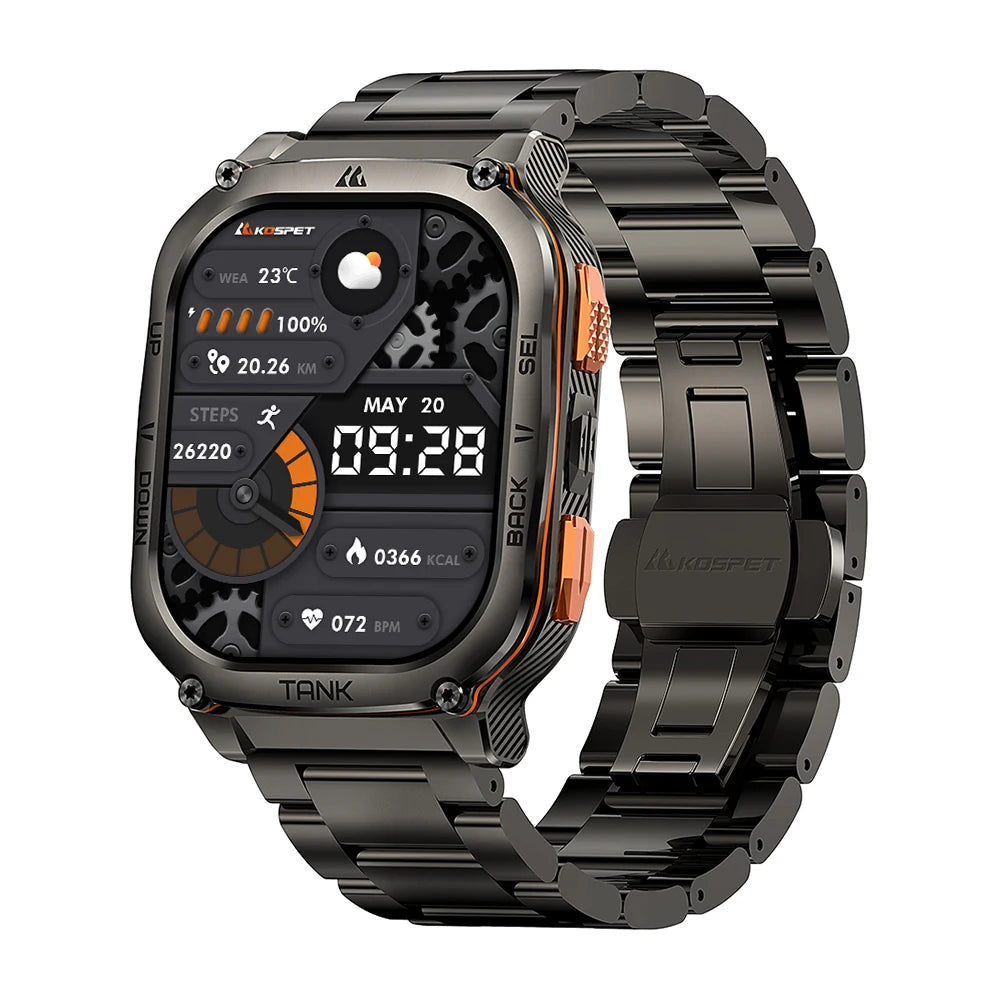 KOSPET Tank M3 Ultra GPS AMOLED Bluetooth Call Smartwatch