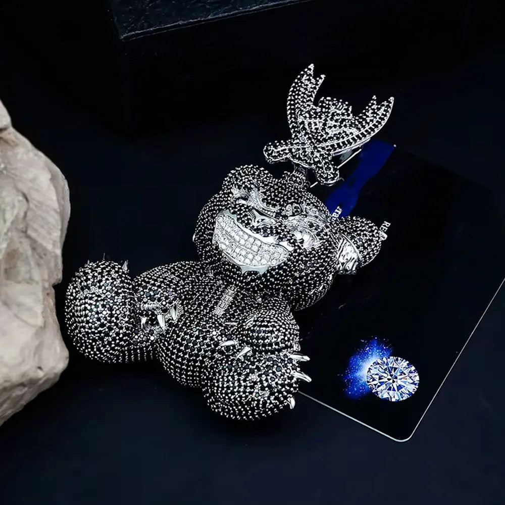 Lyee Cyee Classic Silver Animal Design Zircon Pendant Jewelry