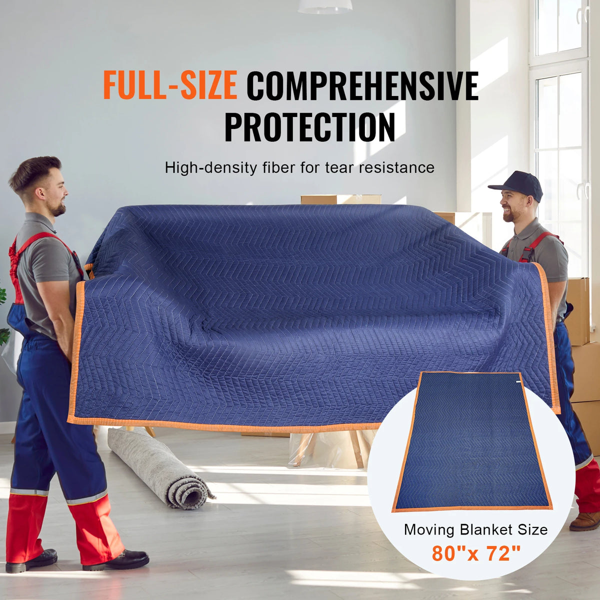 SucceBuy Heavy Duty Moving Blankets for Furniture and Appliance Protection