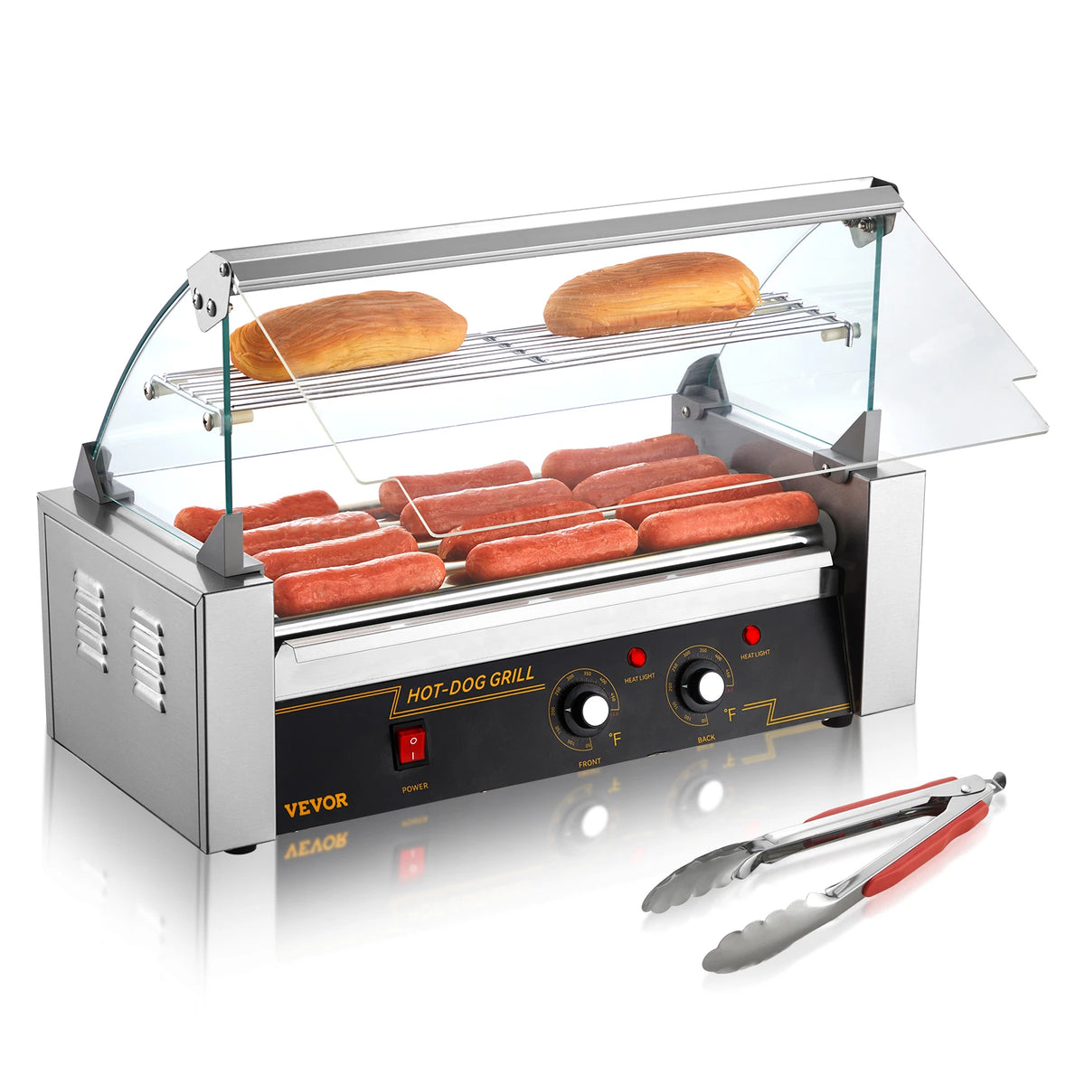 SucceBuy Commercial Hot Dog Roller Grill For Sausages And Barbecue