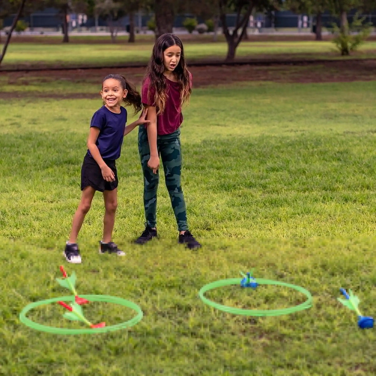 Joyfy Premium Outdoor Lawn Darts Game Set Glow In Dark