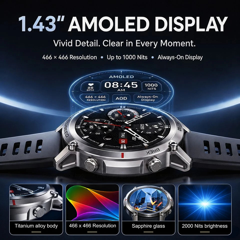 Professional GPS Smart Watch With Offline Maps And Sports Tracking