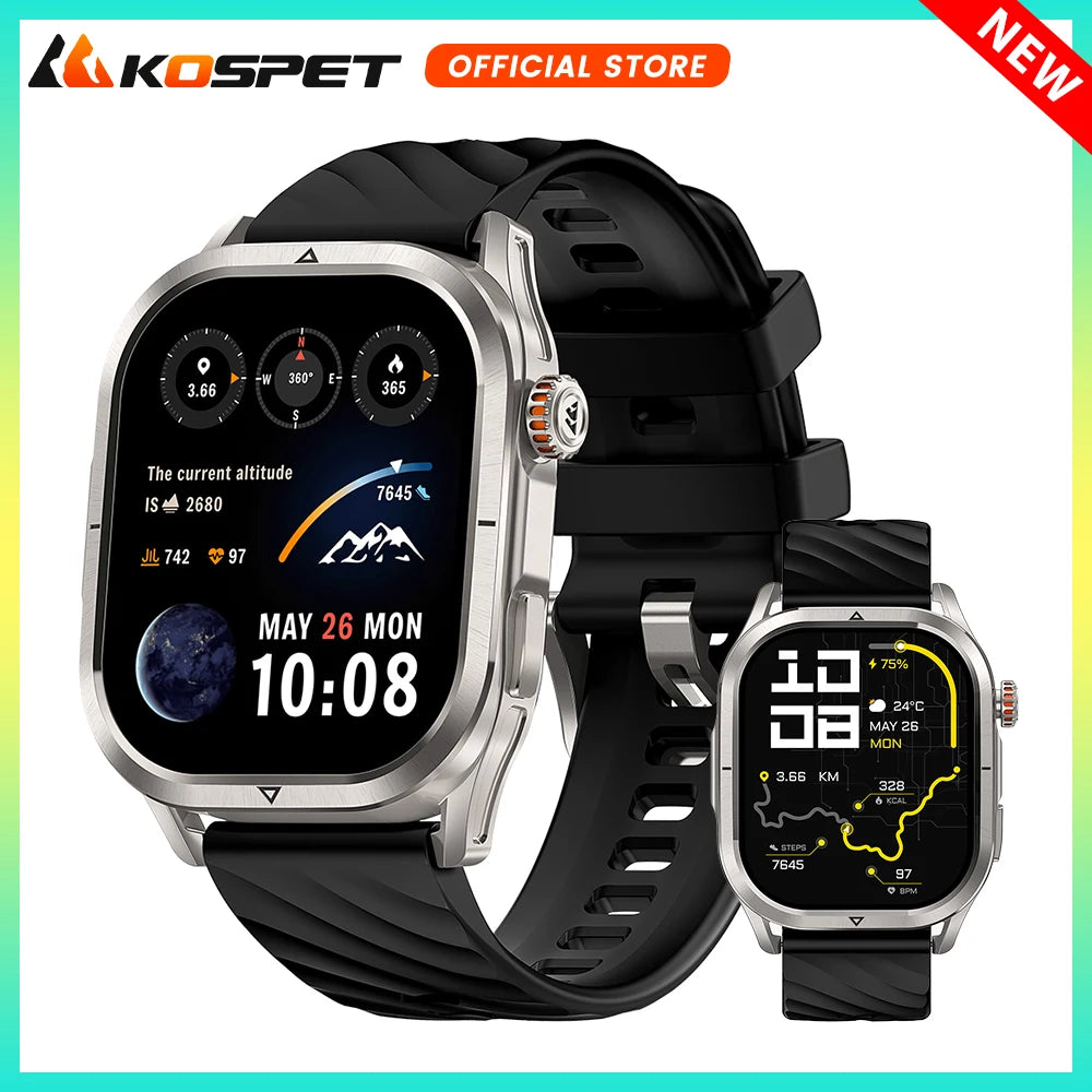 KOSPET Magic P10 GPS AMOLED Smartwatch With Dual Band GNSS