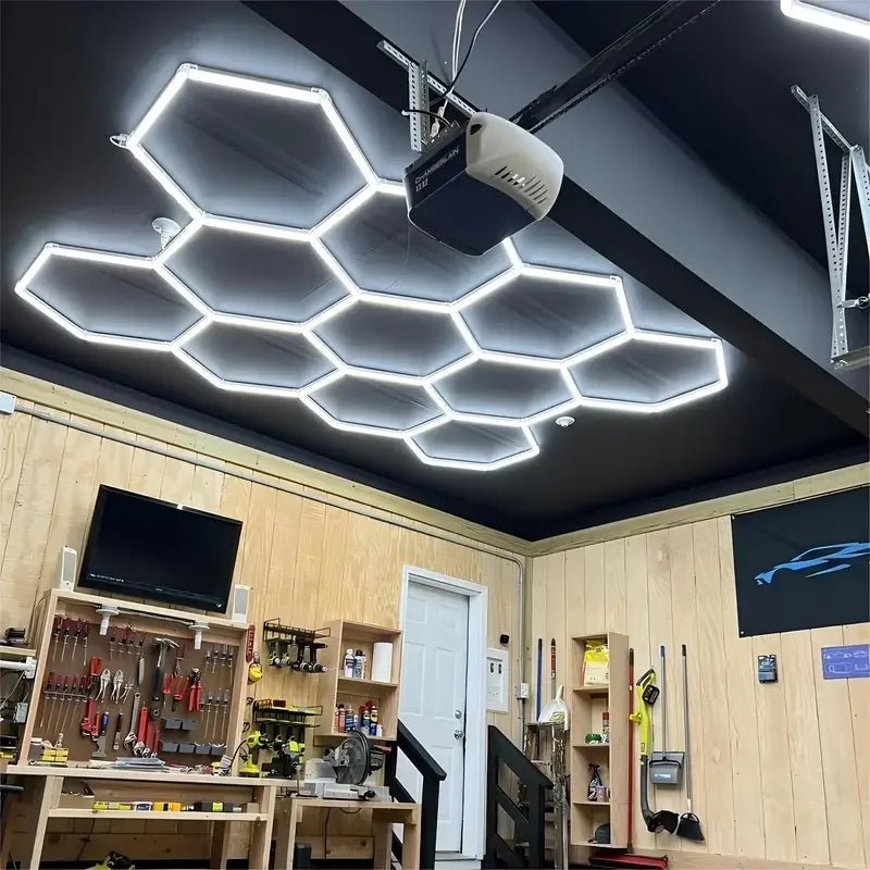 Bsx Bestka Hexagon Led Garage Light Super Bright Shop