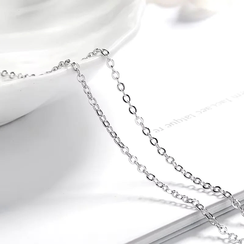 Stunning Moissanite Pendant Necklace On Sterling Silver Chain For Women