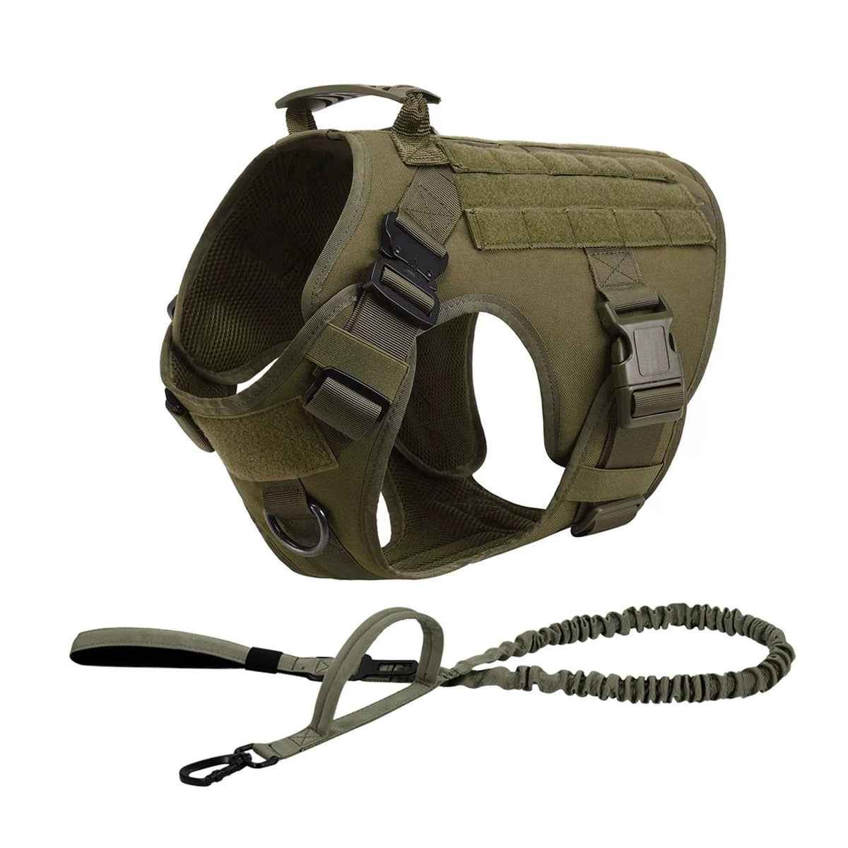 PetraVel Tactical Dog Harness With Quick Release Buckle