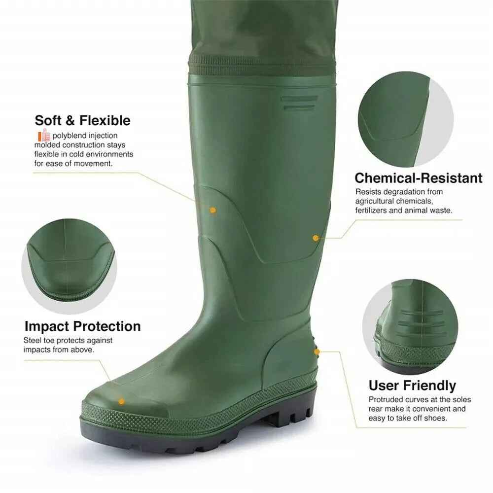 Night Cat Waterproof Breathable Fishing Chest Wader With Boots