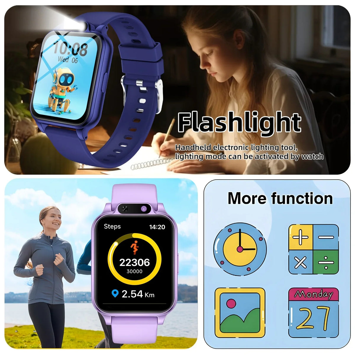 ERUN Sports Smartwatch With Wireless Calling And Fitness Tracking