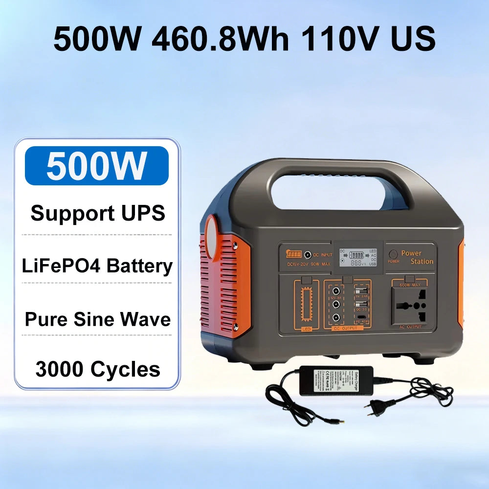 GaiaRay Portable Solar Generator With LiFePO4 Battery