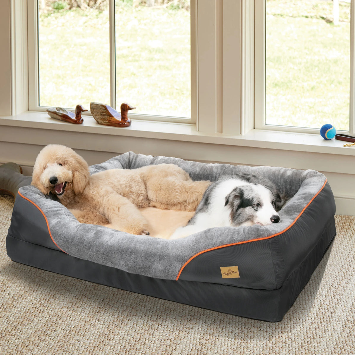Bingopaw Removable Washable Fleece Dog Bed With Waterproof Cover
