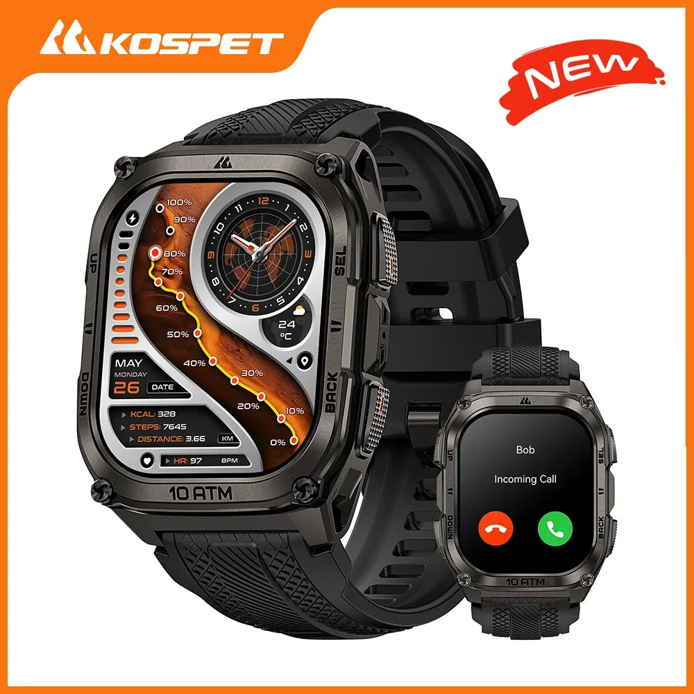 KOSPET Tank M4 GPS Smartwatch With Offline Maps And Health Tracking